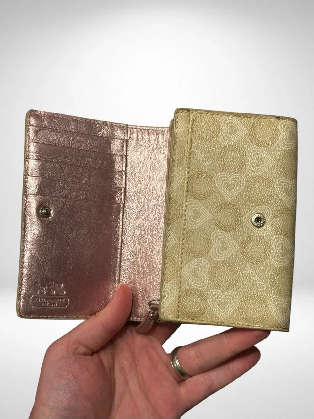 Coach signature trifold